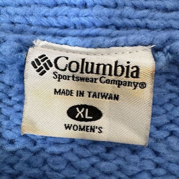 Columbia Women’s Blue Knit Sweater Size XL Acrylic Blend - Picture 7 of 11